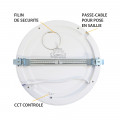 Aldébaran downlight diam 298mm 24w cct diam encast ajus pc