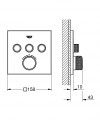 Grohterm smartcontrol - façade douche/bain thermostatique