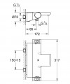 Grohtherm 2000 new - mitigeur bain-douche mural thermostatique