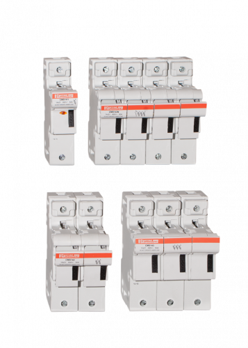 Porte-Cartouche fusible Mersen Modulostar 2P 50A pour Cartouche fusible 14x51mm avec 2 microcontact IP20