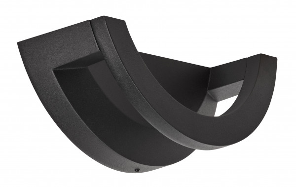 Applique LED Aric Curva IP65 10W 3000K 450lm noir