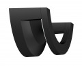 Applique LED Aric Curva IP65 10W 3000K 450lm noir