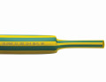 Rouleau de 25m de tube thermorétractable à paroi moyenne sans adhésif vert/jaune