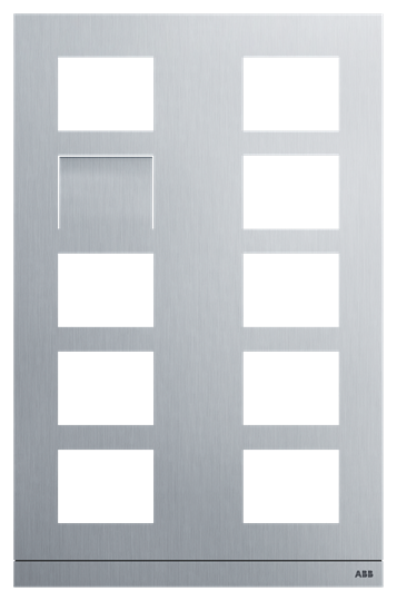 Platine 2/5 vidéo aluminium