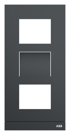 Platine 1/3 vidéo anthracite