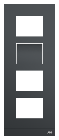 Platine 1/4 vidéo anthracite