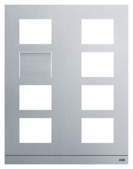 Platine 2/4 vidéo aluminium