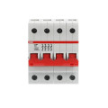 Interrupteur modulaire (e200) 4 pôles 80a levier rouge