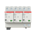 Parafoudre débrochable ovr t1-t2 iimp. 25ka- 3p-230/400v - uc 264v - tnc -av. ts