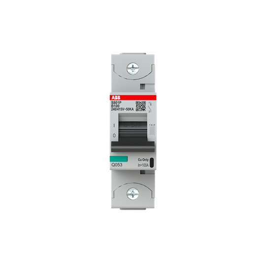 S800p disjoncteur modulaire - 1p - 100a - courbe b - 50ka