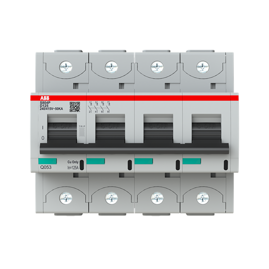 S800p disjoncteur modulaire - 4p -125a - courbe d - 50ka