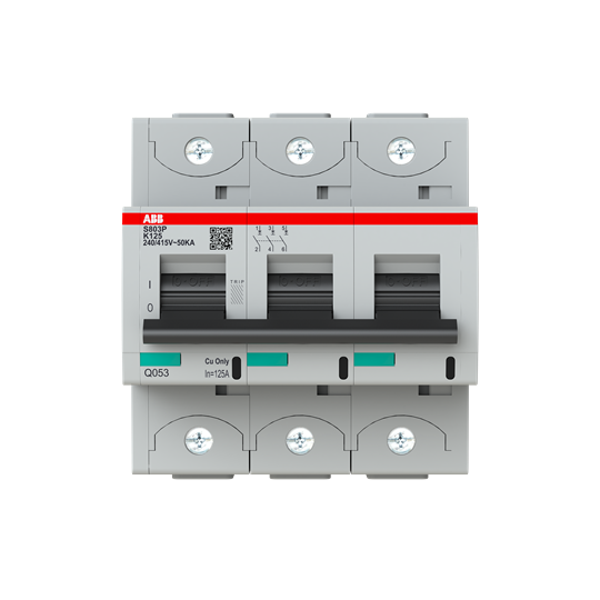 S800p disjoncteur modulaire - 3p -125a - courbe k - 50ka