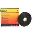 3m scotch 22 ruban vinyle isolant électrique noir 33m x 12mm ep. 0,25mm