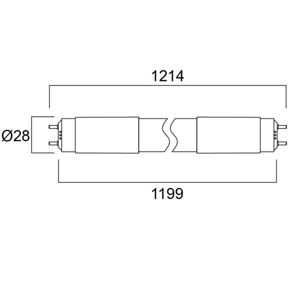 Tubes led toledo t8 univ 4ft 18w 2100lm 840 