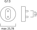 Tubes led toledo t8 univ 5ft 24w 2800lm 840 