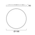 Colossal1200 153,6w 18745lm opal blanc 940 ssa