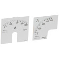 Cadran de mesure (1 rond + 1 carré) pour ampèremètre analogique - 0-1000 A