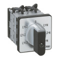 Commutateur de mesure - voltmètre avec neutre - PR 12 - 6 contacts - fix vis