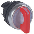 Osmoz compo - bouton tournant lumineux - manette - 2 posit. fixes - 45° (0à12h) rouge