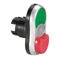 Osmoz compo - tête lumineuse - double touche - affleurant/dépassant - vert/rouge -IP66