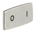 Osmoz étiquette - insert - avec texte - alu - petit modèle - ''O I''