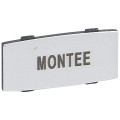 Osmoz étiquette - insert - avec texte - alu - petit modèle - ''MONTEE''