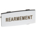 Osmoz étiquette - insert - avec texte - alu - petit modèle - ''REARMEMENT''