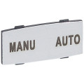 Osmoz étiquette - insert - avec texte - alu - petit modèle - ''MANU-AUTO''