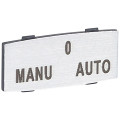 Osmoz étiquette - insert - avec texte - alu - petit modèle - ''MANU-O-AUTO''