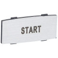 Osmoz étiquette - insert - avec texte - alu - petit modèle - ''START''