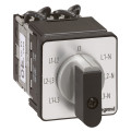 Commutateur de mesure - voltmètre avec neutre - PR 12 - 6 contacts - fix Ø22