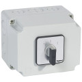 Commutateur - inverseur avec arrêt - PR 40 - 3P - 6 contacts - boîtier 135x70 mm