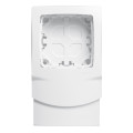 Cadre appareillage saillie 1 poste - pose le long des moulures DLPlus ép. 12,5 - blanc