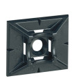 Embase Colring Legrand Adhésive pour colliers Noire Largeur 4,6 mm