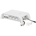 Bloc salle de réunion table cent.-7x2p+t+switch 6 ports+1 hd15-cordon 2p+t/RJ45