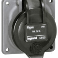Socle tableau Hypra - IP44 - 16 A - 250 v~ - 2P+T - brochage dom - plastique