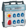 Coffret de chantier P17 - IP 44 - env. IK 09 - 40 A - 400 V~- 6xNFC + 1x3P+N+T