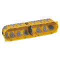 Boite d'encastrement multiposte Legrand Ecobatibox - 4 postes - 8/10 modules - prof. 50 mm