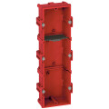 Boîte d'encastrement multiposte Legrand Batibox - maçonnerie - 3 postes 6/8 modules - vert/horiz -prof. 40