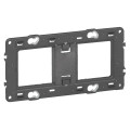 Support pour fixation à vis Batibox montage horiz/vert pour 2 postes - 4/5 modules