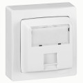 Prise RJ45 Cat.6 FTP 9 contacts appareillage saillie complet - blanc Legrand