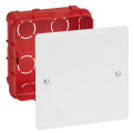 Boîte complète Batibox Legrand - pour dérivation - plastique - IP20 - IK04 - rouge