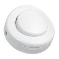 Interrupteur à pied - 2 A - pour cde de lampadaire - 60x60 mm - blanc (blister)