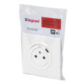 Legrand dooxie prise de courant + chargeur usbx1 type c 1 poste complet blanc