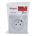 Legrand dooxie prise de courant + chargeur usbx1 type c 1 poste complet alu