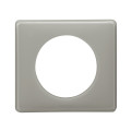 Legrand plaque 1p laque gris perle