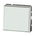 Mosaic poussoir porte etiquette 6a 2 modules composable blanc