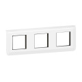 Mosaic support + plaque 3x2 modules montage horizontal blanc