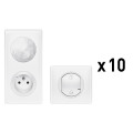 Pack de démarrage Céliane With Netatmo avec prise connectée et commande sans fil - Blanc
