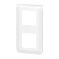 Legrand - mosaic plaque 2x2 modules montage vertical blanc